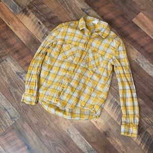Size Small Women’s Yellow, white & grey Flannel